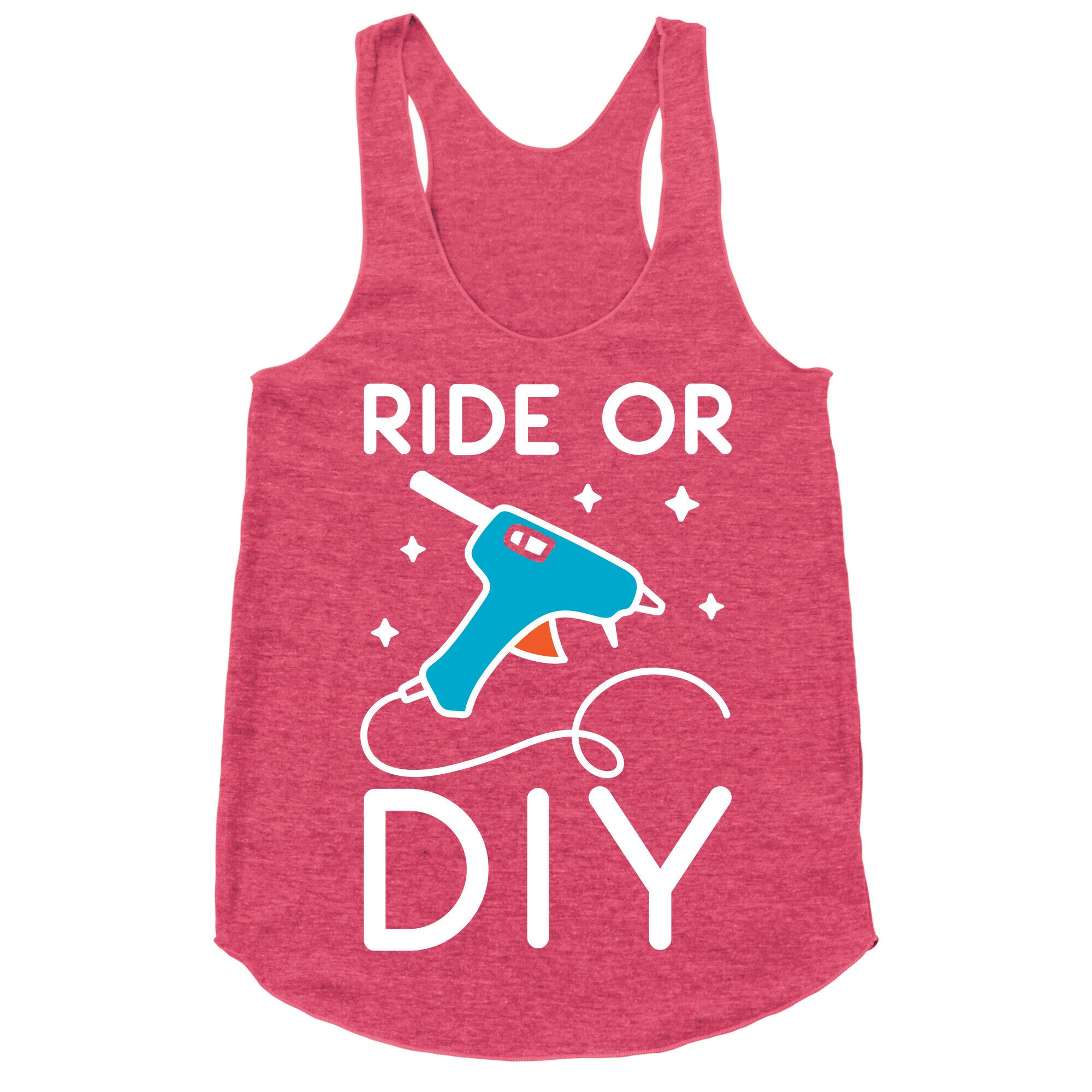 Ride Or DIY Pair 1/2 Racerback Tank